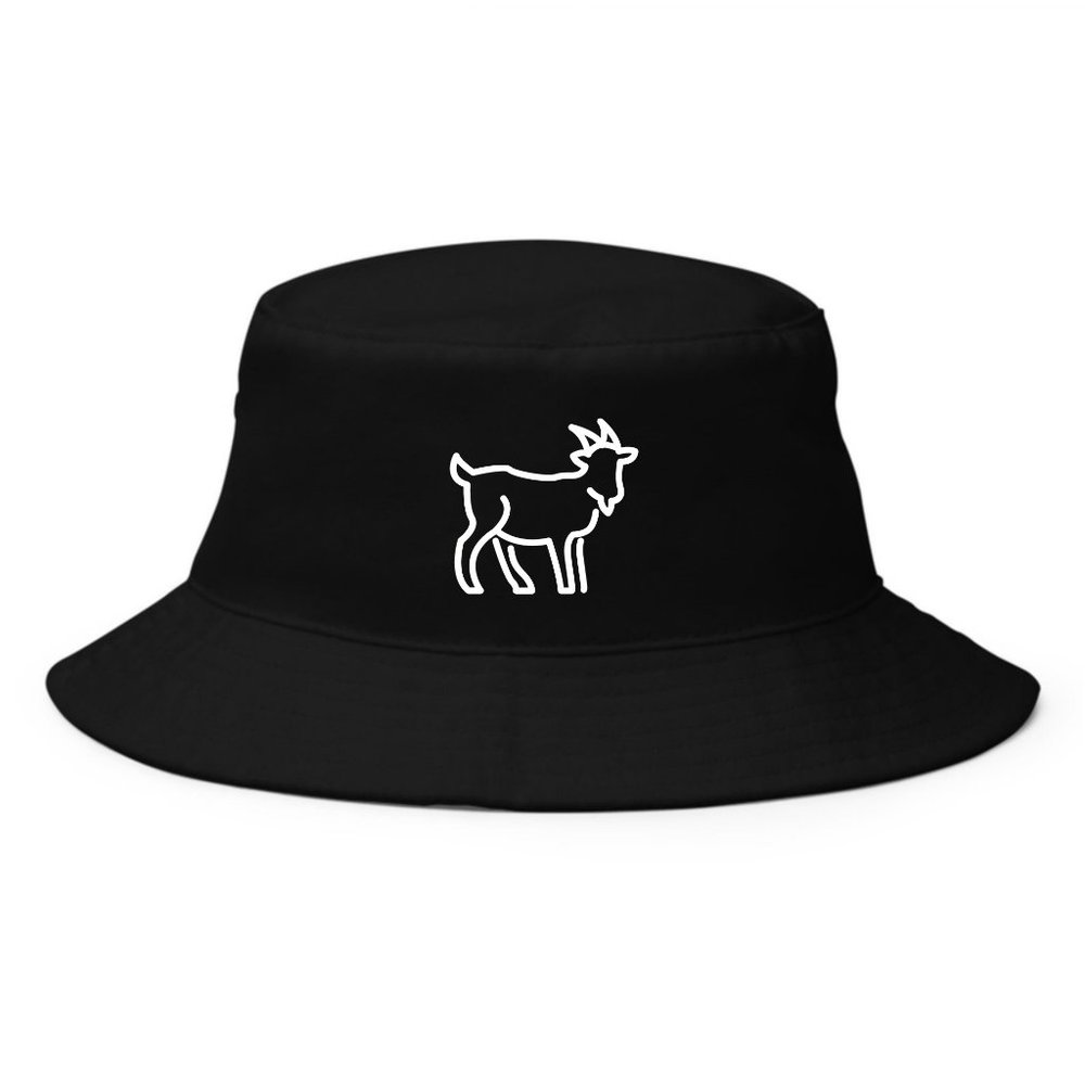 GOAT Bucket Hat, Greatest of All Time, Funny, Sports, 90's, Throwback
